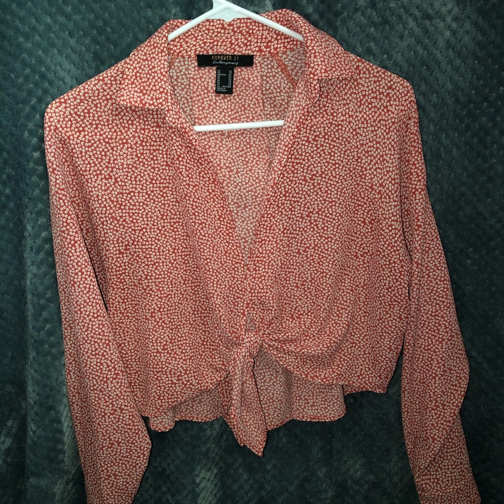 Forever 21 contemporary cropped shirt